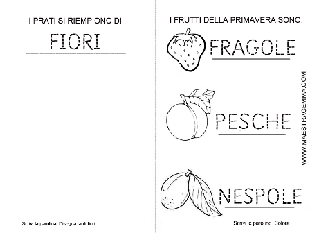 Schede didattiche Primavera Maestra Gemma