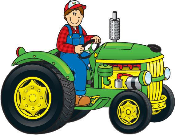 free clip art john deere tractor - photo #35