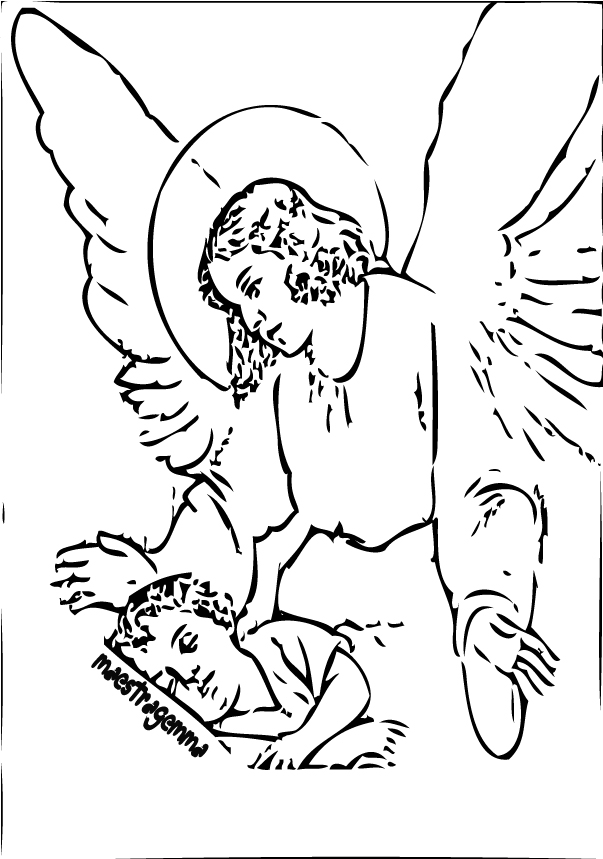 HERZWILD Set 50 Angeli Custodi Fai Da Te – Crea Portachiavi E Collane Con Ciondoli E Perline (Nero)